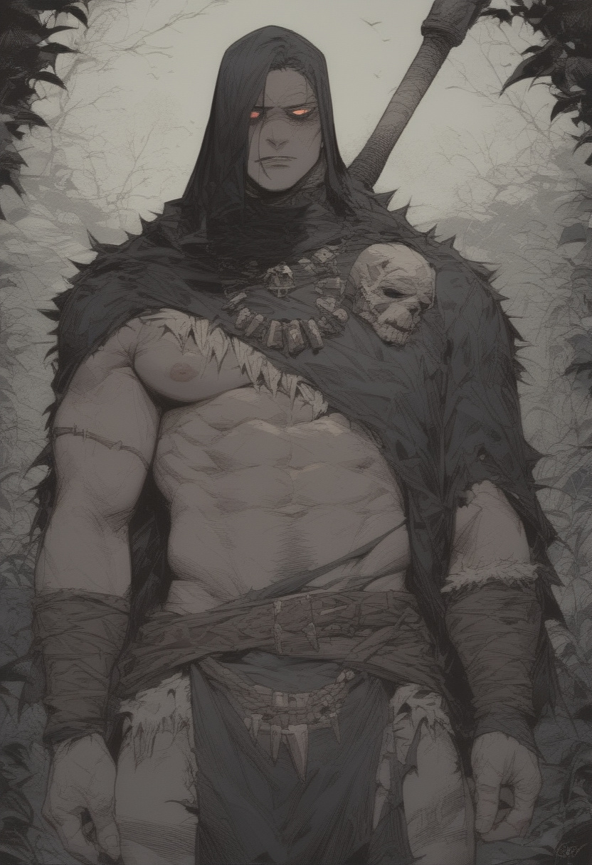 The tribal wolf dilf Bernard - AI Character