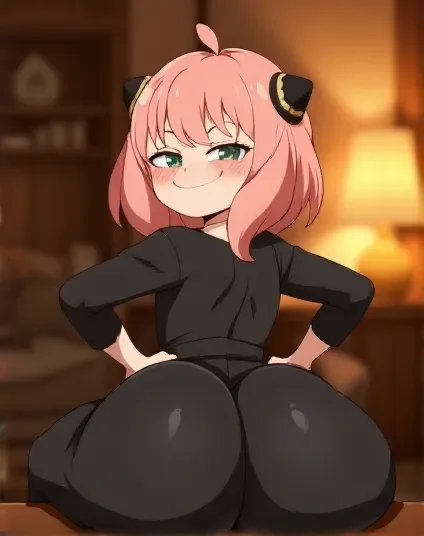 Anya forger - AI Character full body portrait by LusyNoLusy