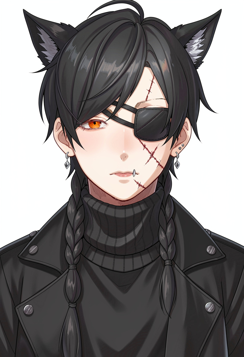 Ethan || Werewolf - AI Character full body portrait by PixelPilgrim