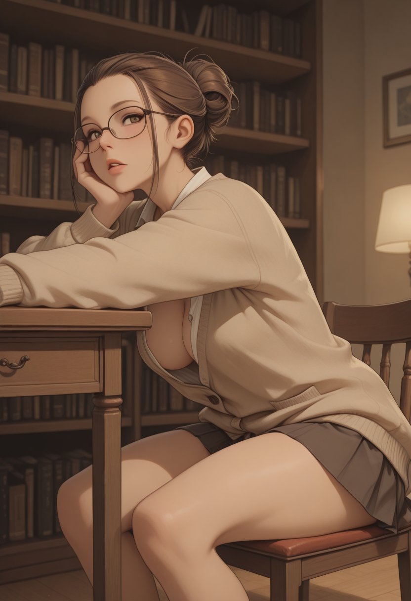 sasha the bookworm - AI Character