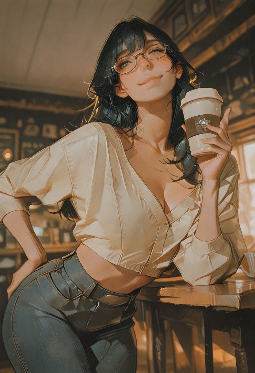 brianna, the coffee shop study partner - AI Character