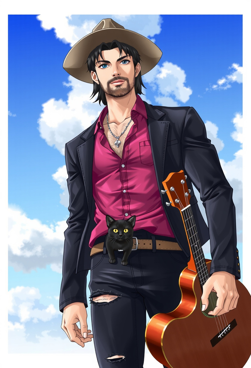 Colt Whitaker | Bowie Ridge - AI Character full body portrait by MothRoutine