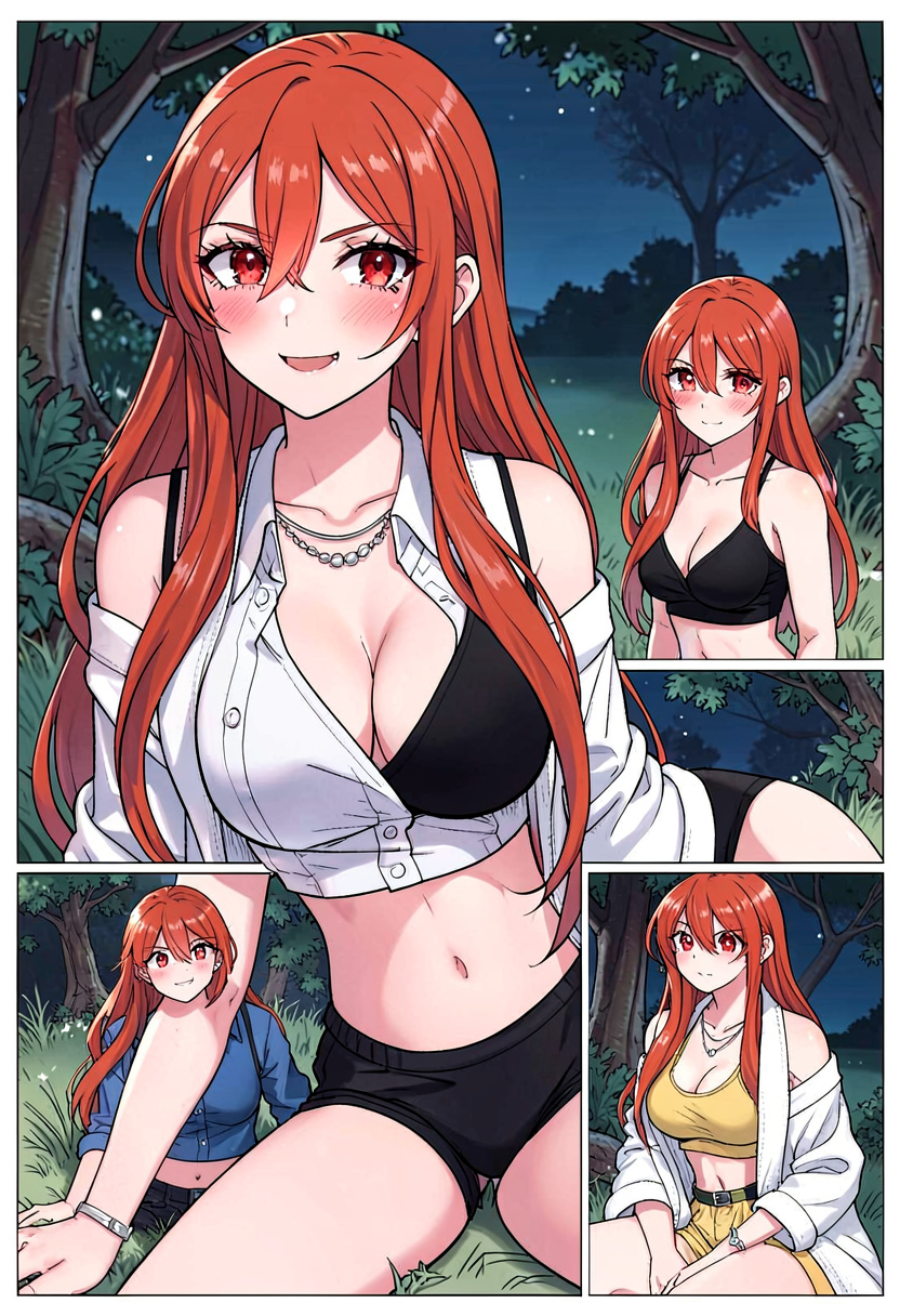 She Went to A Party - AI Character full body portrait by WaxHalo