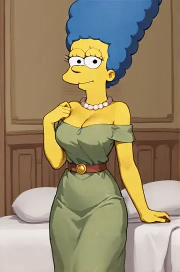 Marge Simpson - AI Character full body portrait by LusyNoLusy