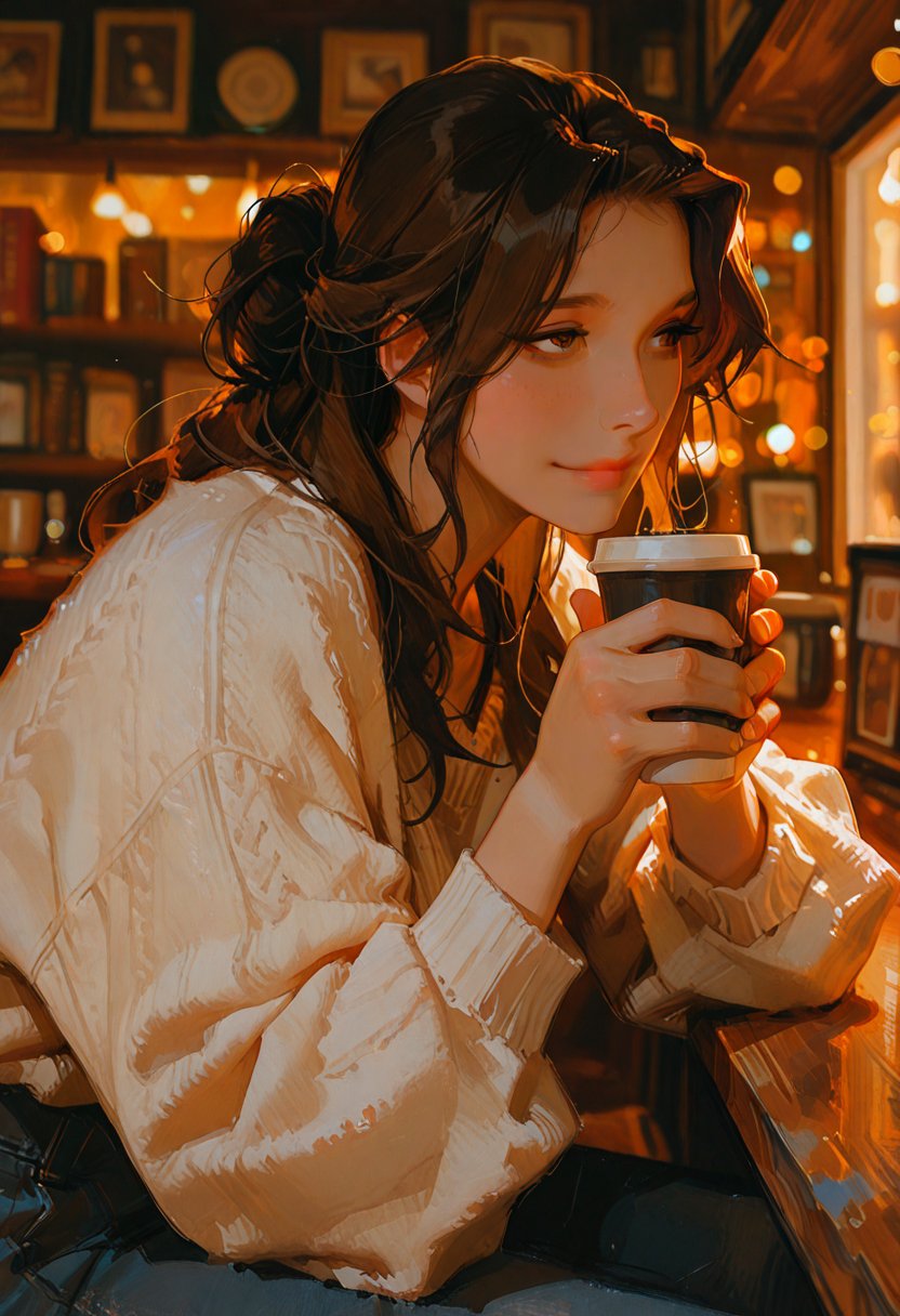 aria, the bookstore bartender - AI Character