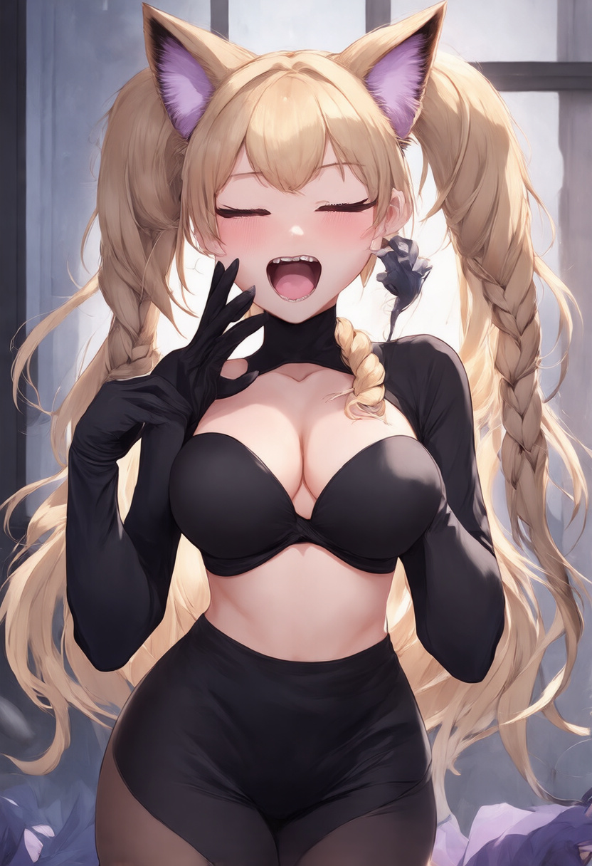 V2 The Eminence in Shadow - RPG - AI Character full body portrait by CinderFox