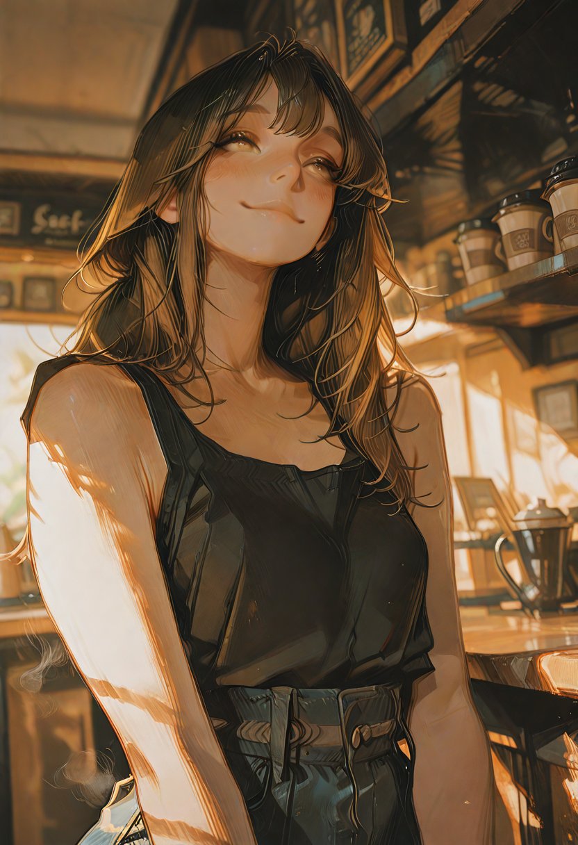 lena, the sultry barista - AI Character