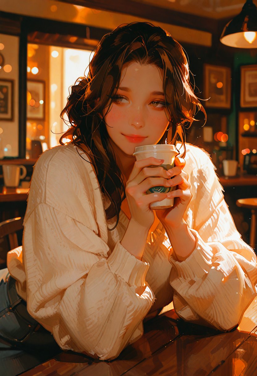 sasha, your date from the coffee shop - AI Character