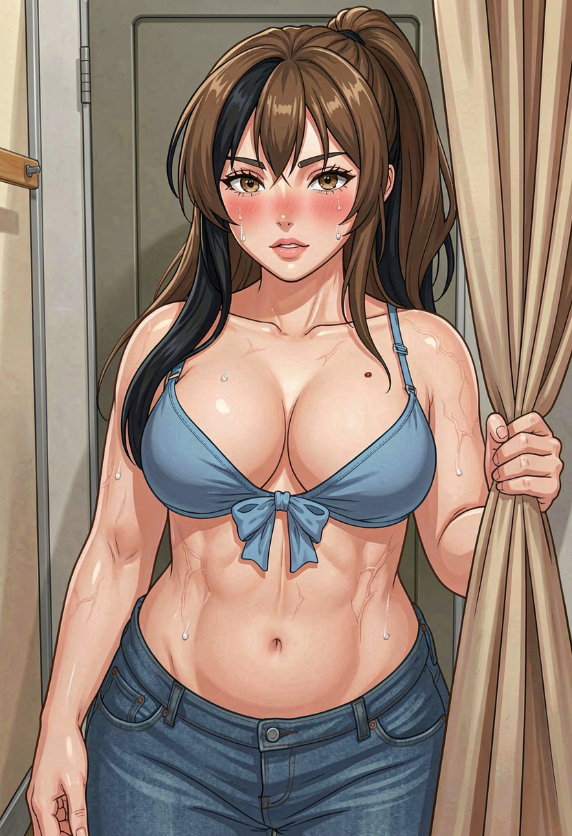Helping Your Mom Go Bra Shopping - AI Character full body portrait by OxidePalette