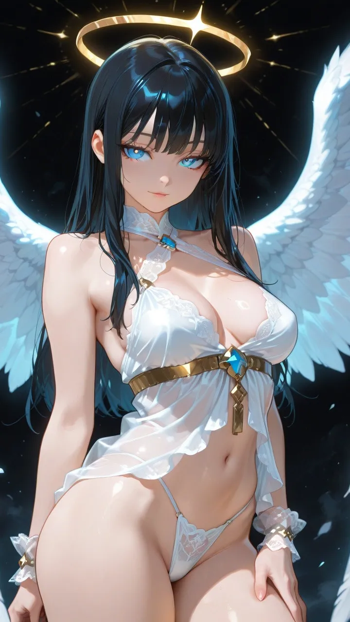 Saran the Cup-Bearer - AI Character full body portrait by LusyNoLusy