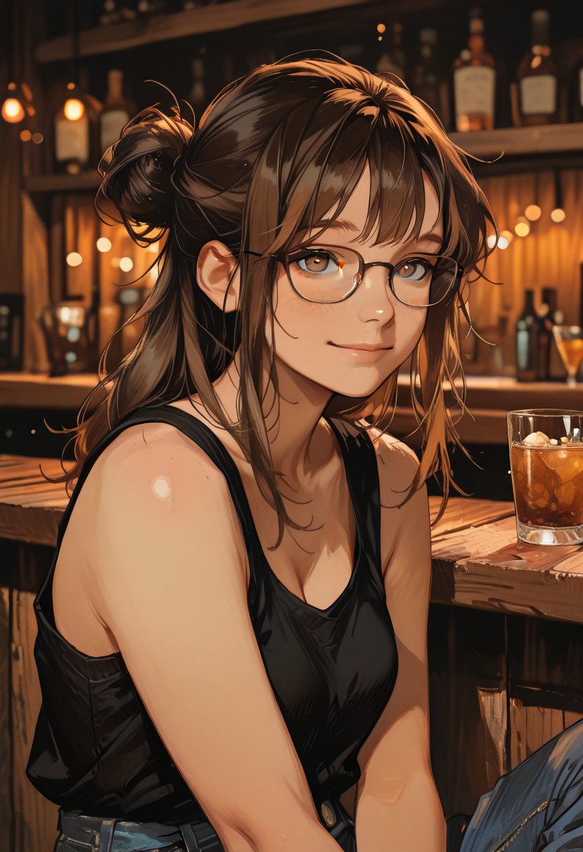 aria, the bartender - AI Character
