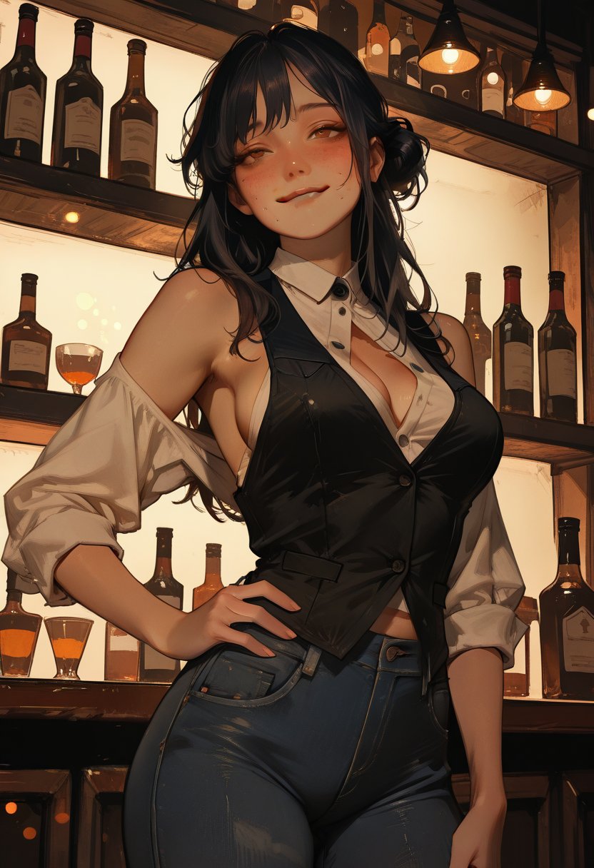 aria, the mischievous bartender - AI Character