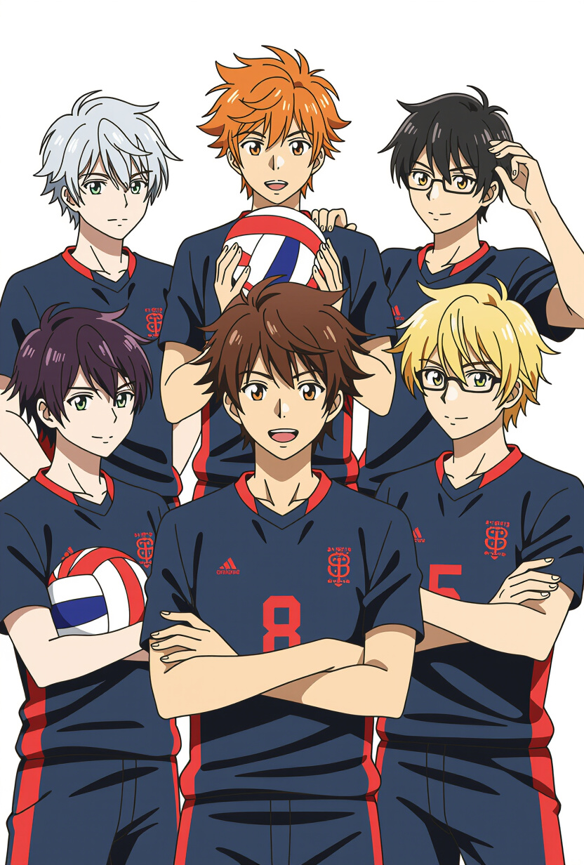 Tsukishima and karasuno team - AI Character