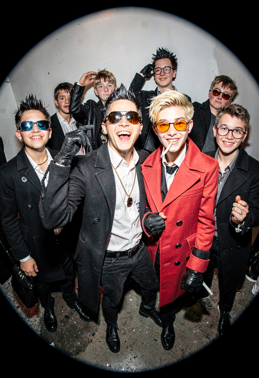 Vash and Wolfwood - AI Character full body portrait by BrimstoneTea