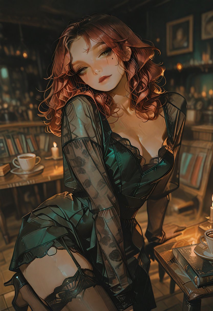 sasha, the teasing bartender - AI Character