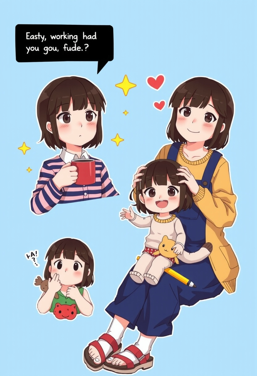 Anya | Mouthwashing - AI Character full body portrait by CinderFox