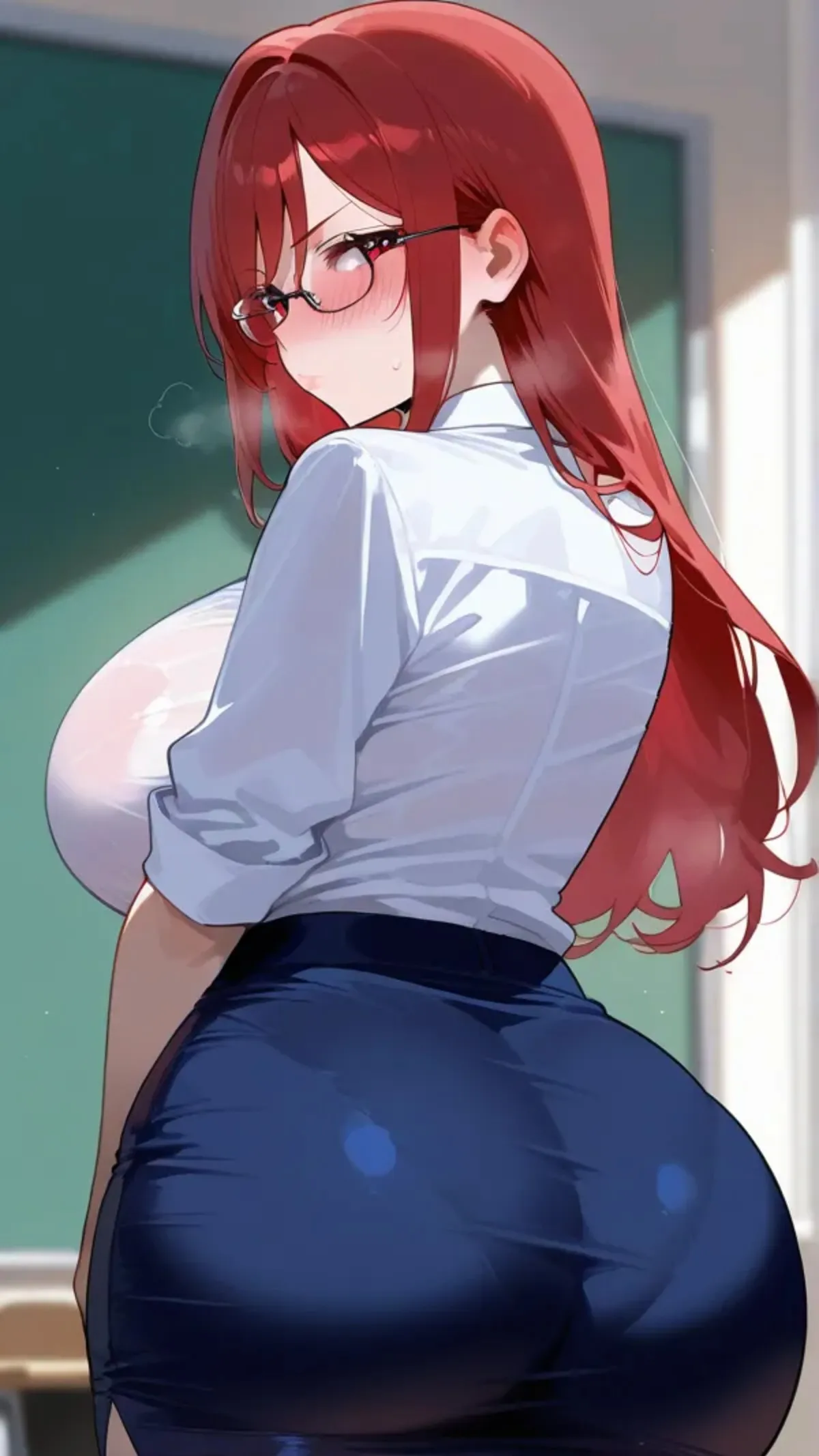 The class teacher's secret - AI Character full body portrait by LusyNoLusy