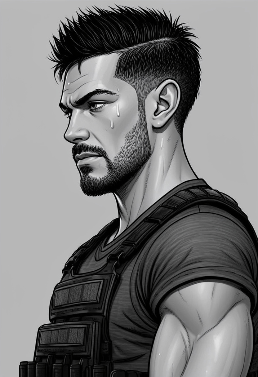 John "Soap" MacTavish - AI Character full body portrait by GhostReel