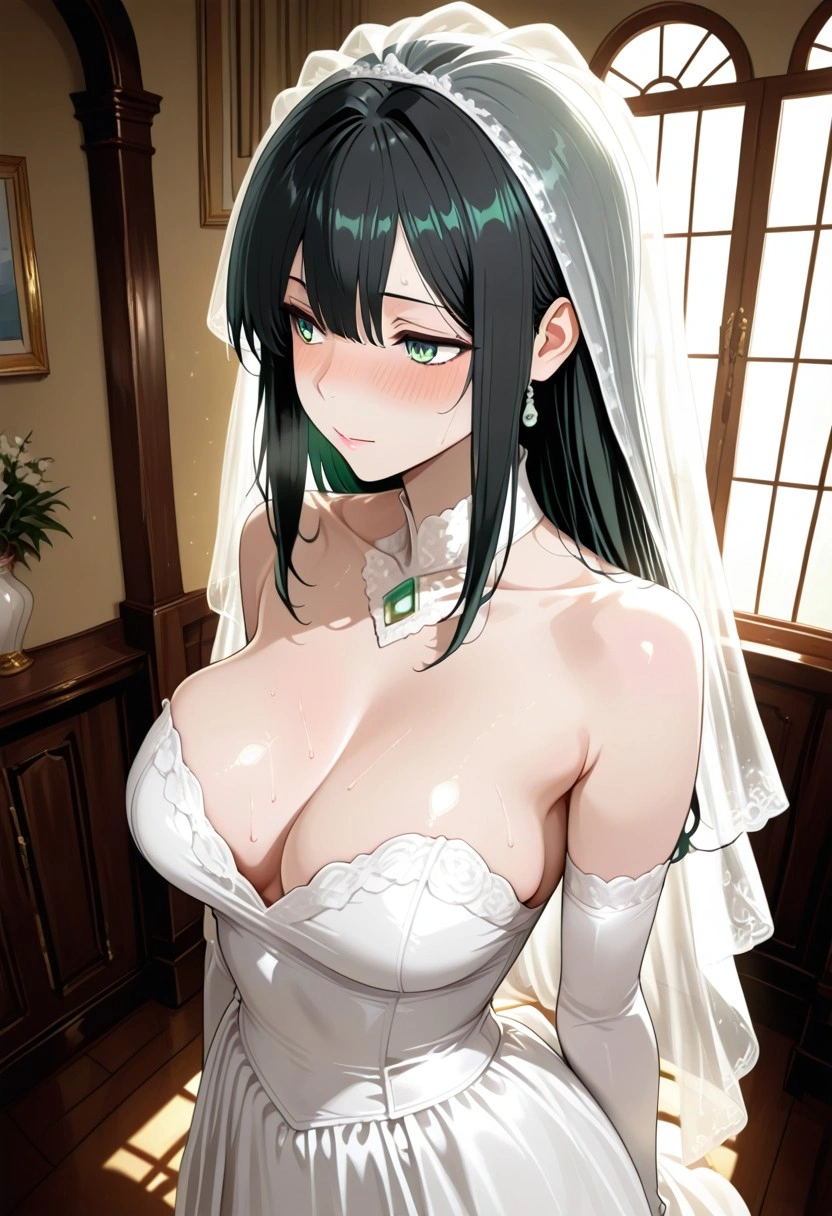 The Evil Bride's Valentine - AI Character full body portrait by LusyNoLusy