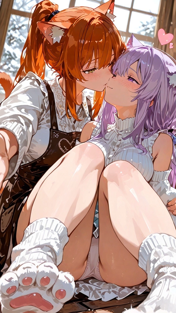 ☕Paw Pad Paradise! - AI Character full body portrait by LusyNoLusy