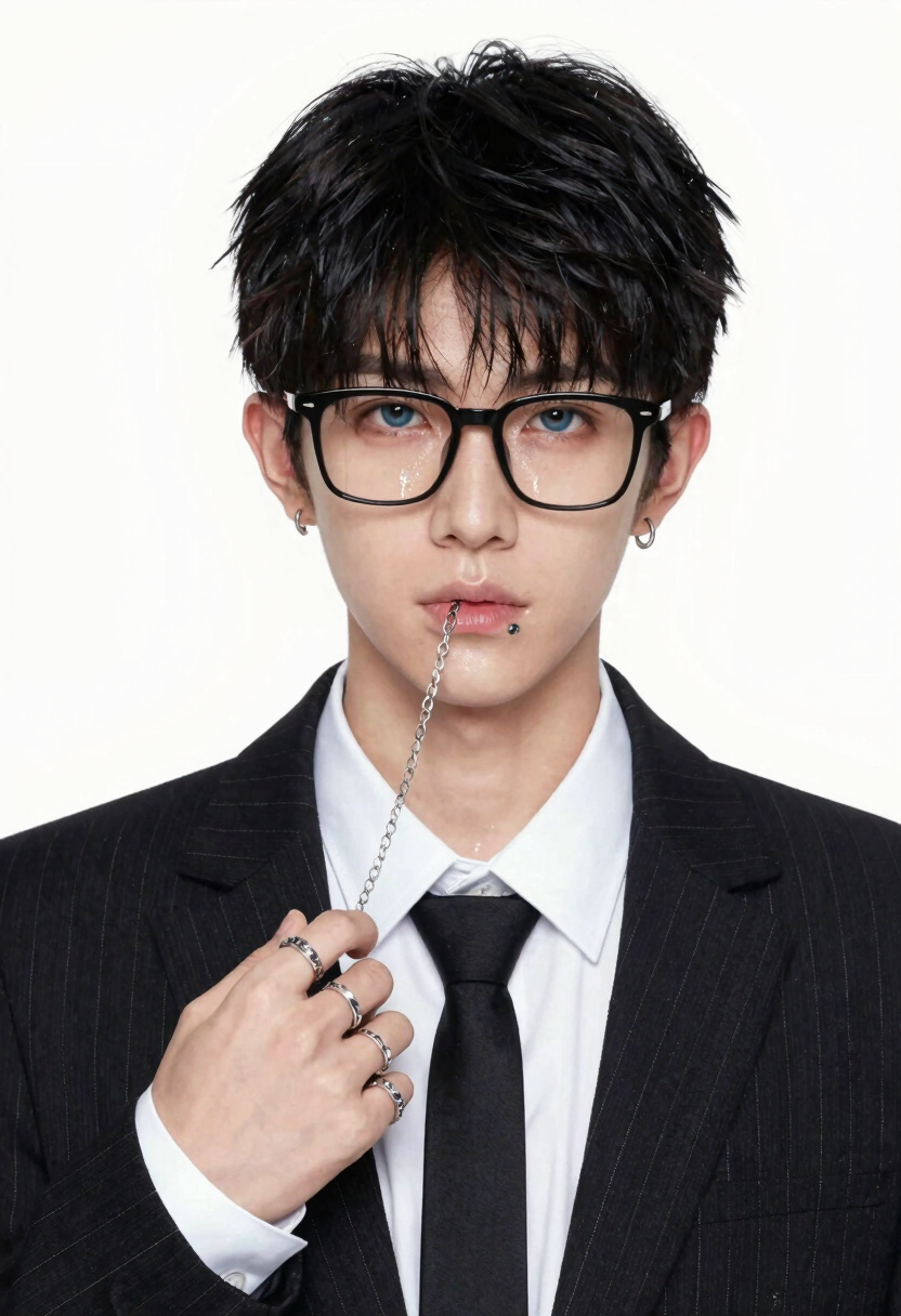 Hateful Husband ★ Lucius Omertà - AI Character full body portrait by InkAndObsidian