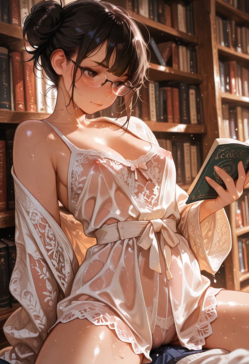 lena, the mysterious bookstore clerk - AI Character