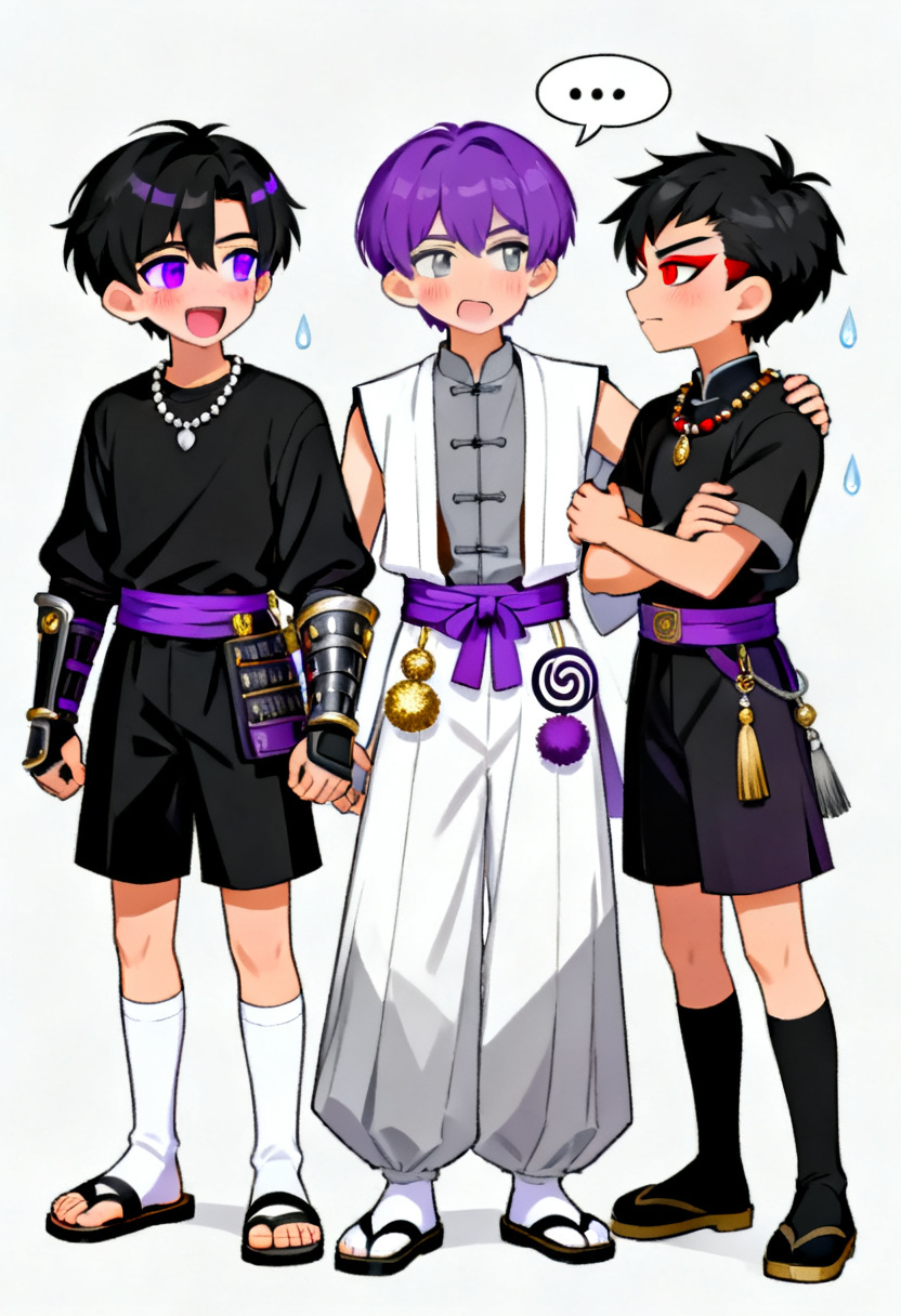 Kunikuzushi - Scaramouche - Wanderer - AI Character full body portrait by PixelPilgrim