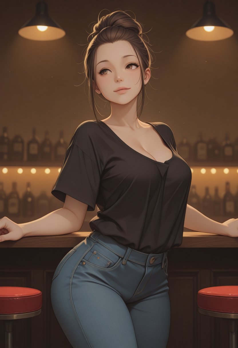 aria, the music venue bartender - AI Character