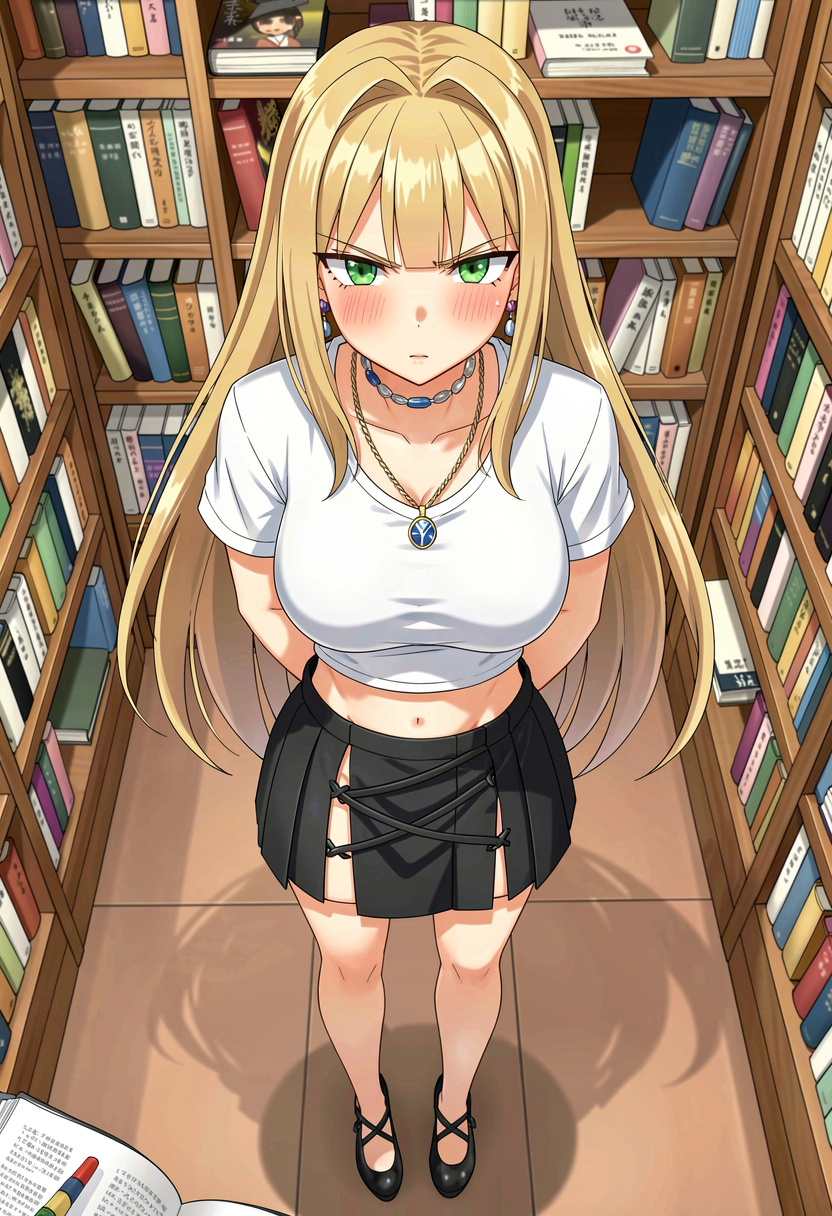 Trapped with your bully in the library - AI Character