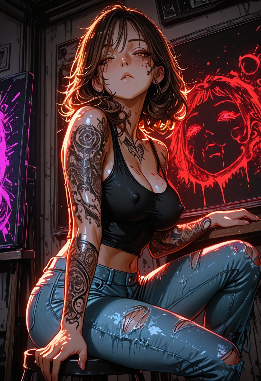 crimson vixen canvas - AI Character