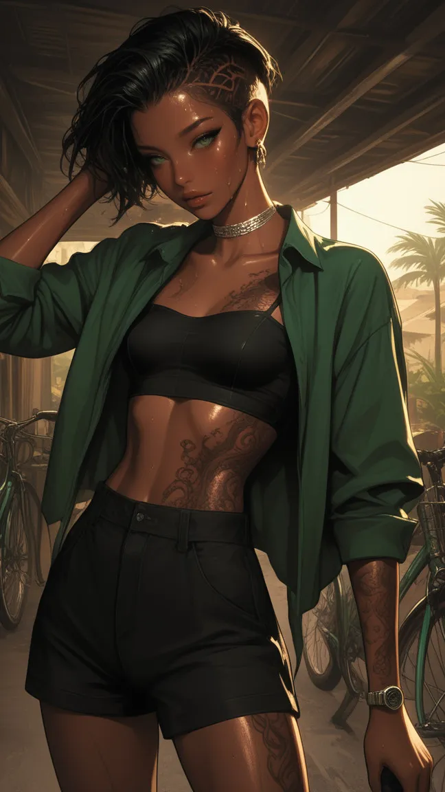 Amani Kouane - AI Character full body portrait by LusyNoLusy