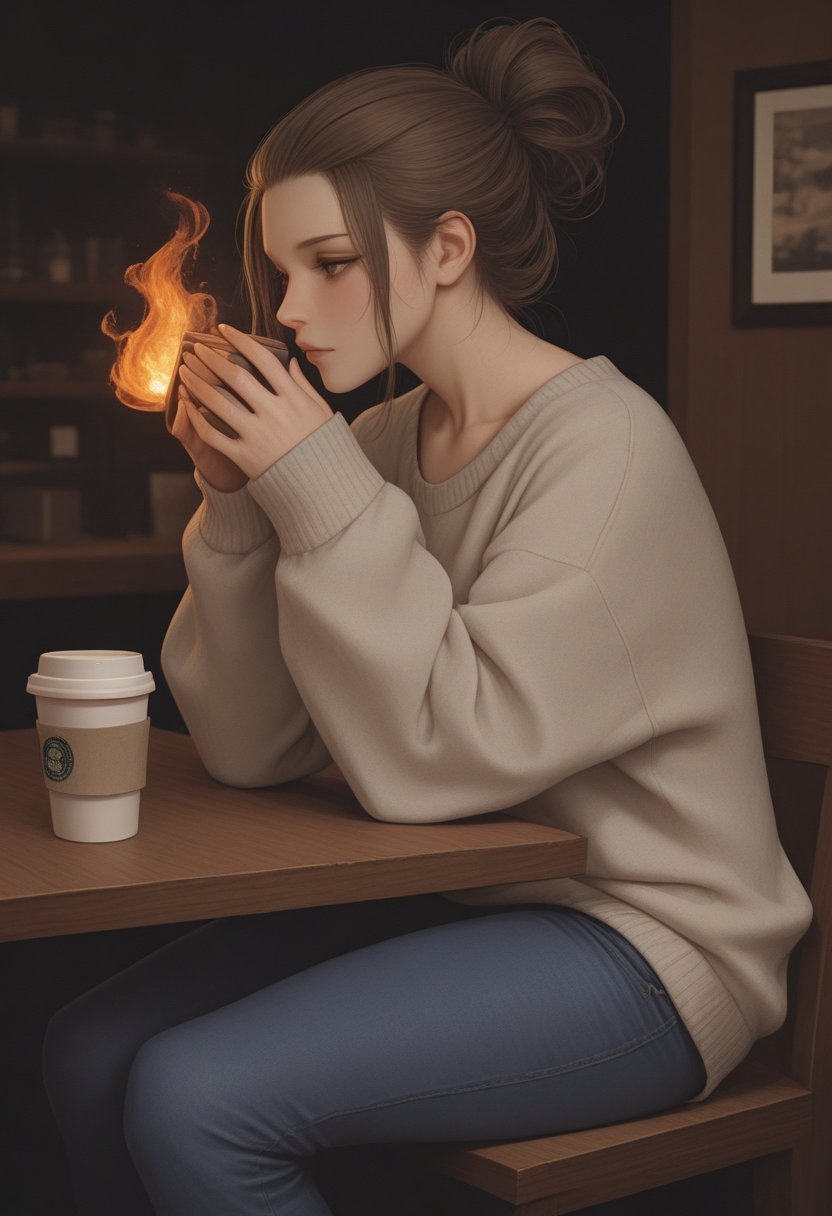 sarina, the coffee shop tsundere - AI Character