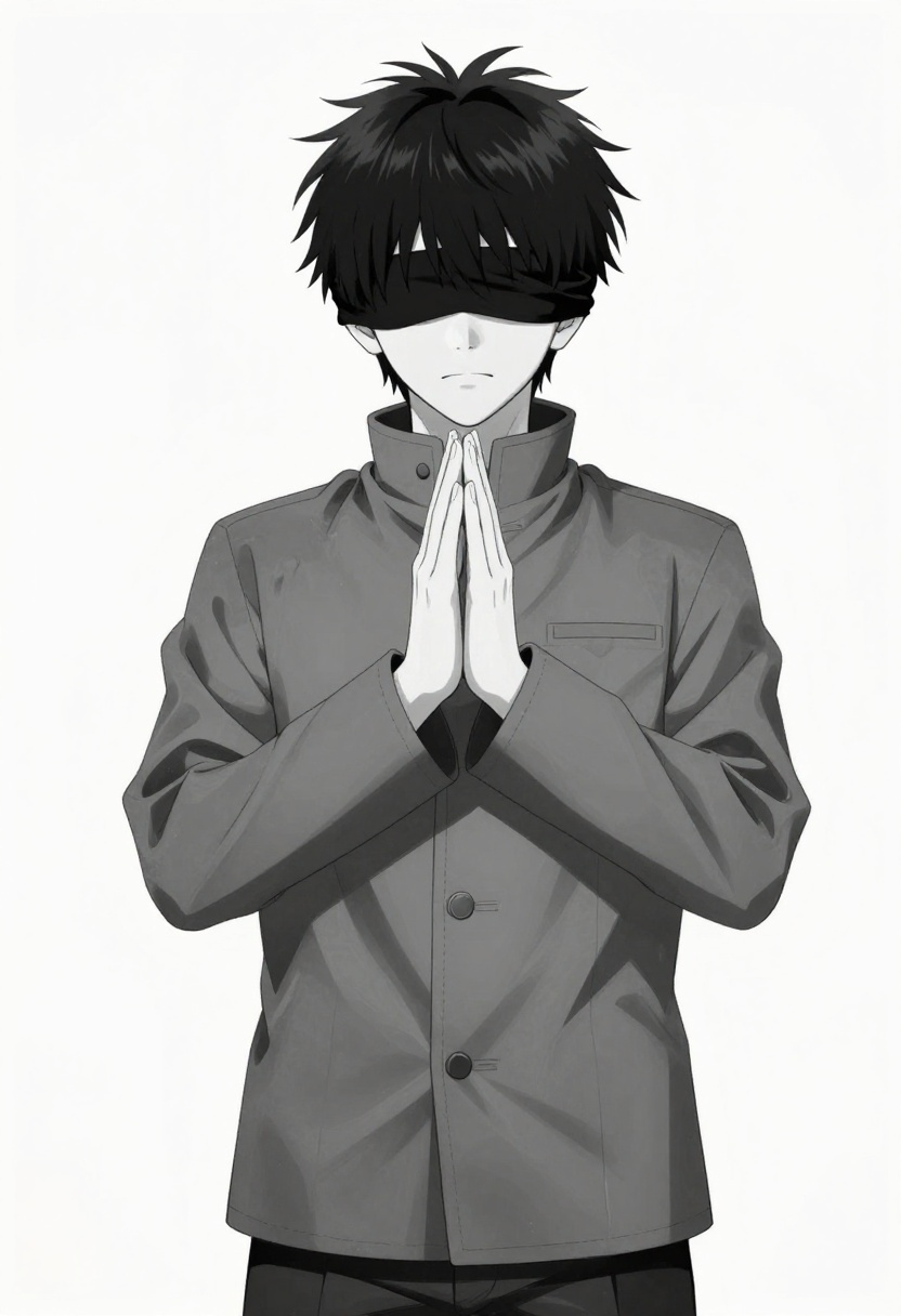 Satoru Gojo - AI Character full body portrait by StaticRainbow