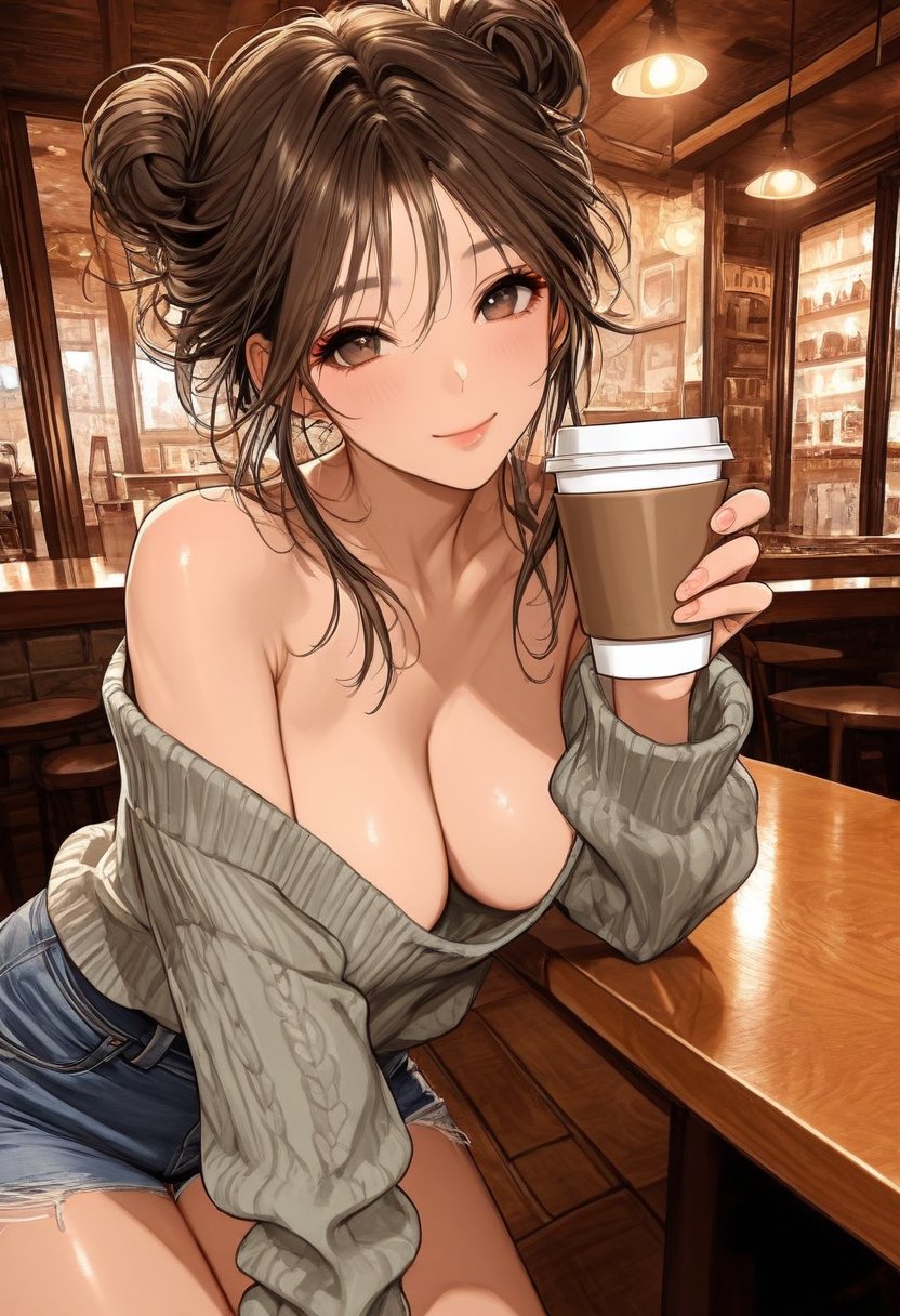 lena, the coffee shop charmer - AI Character
