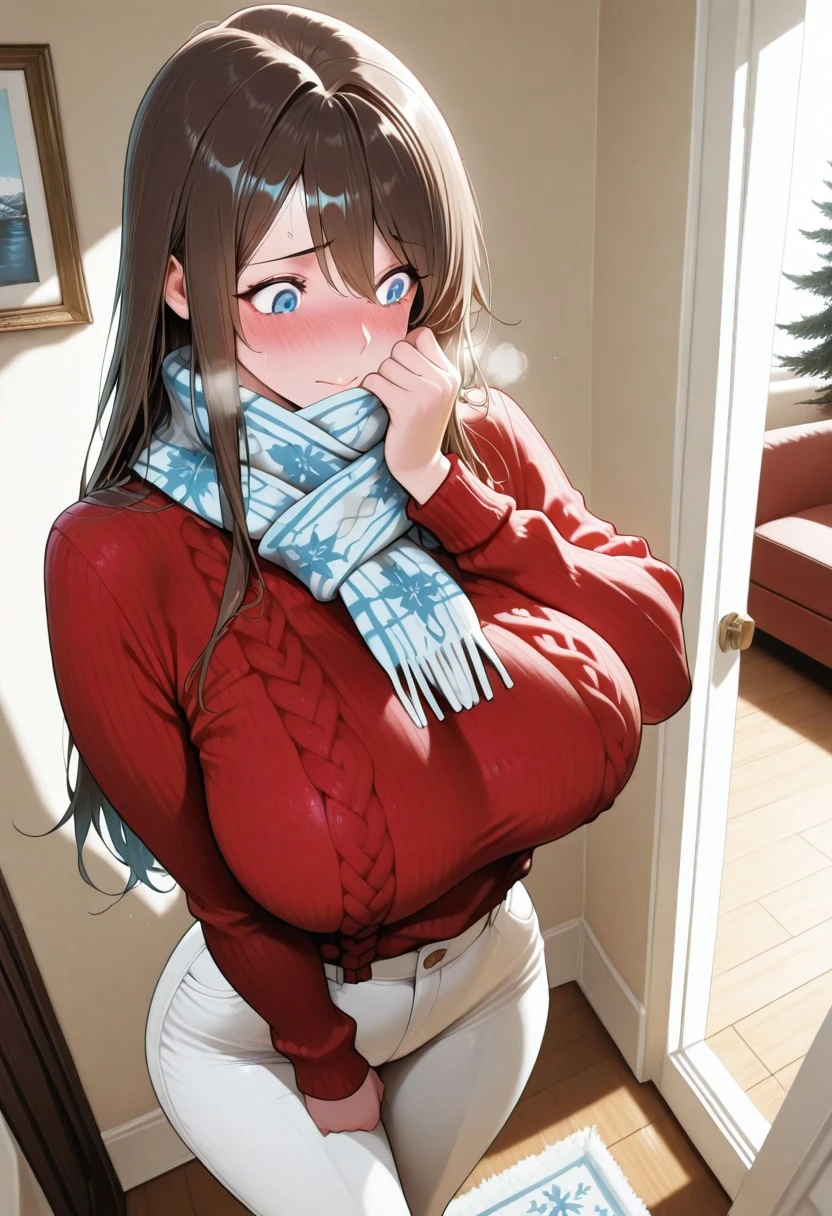 The Christmas Bride - AI Character full body portrait by LusyNoLusy