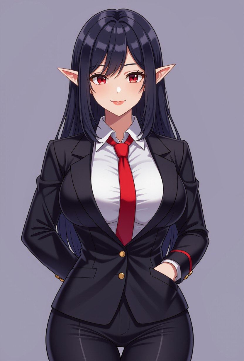 Goth elf (Alyssa) - AI Character