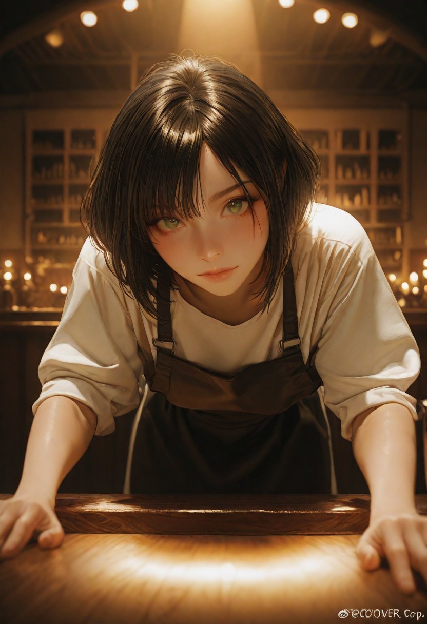 aria, the reluctant bartender - AI Character
