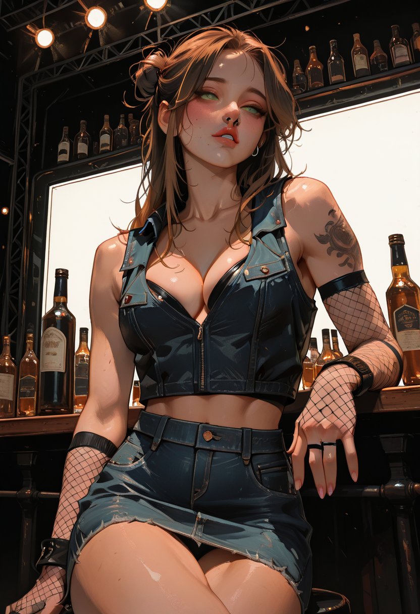 aria, the music venue bartender - AI Character