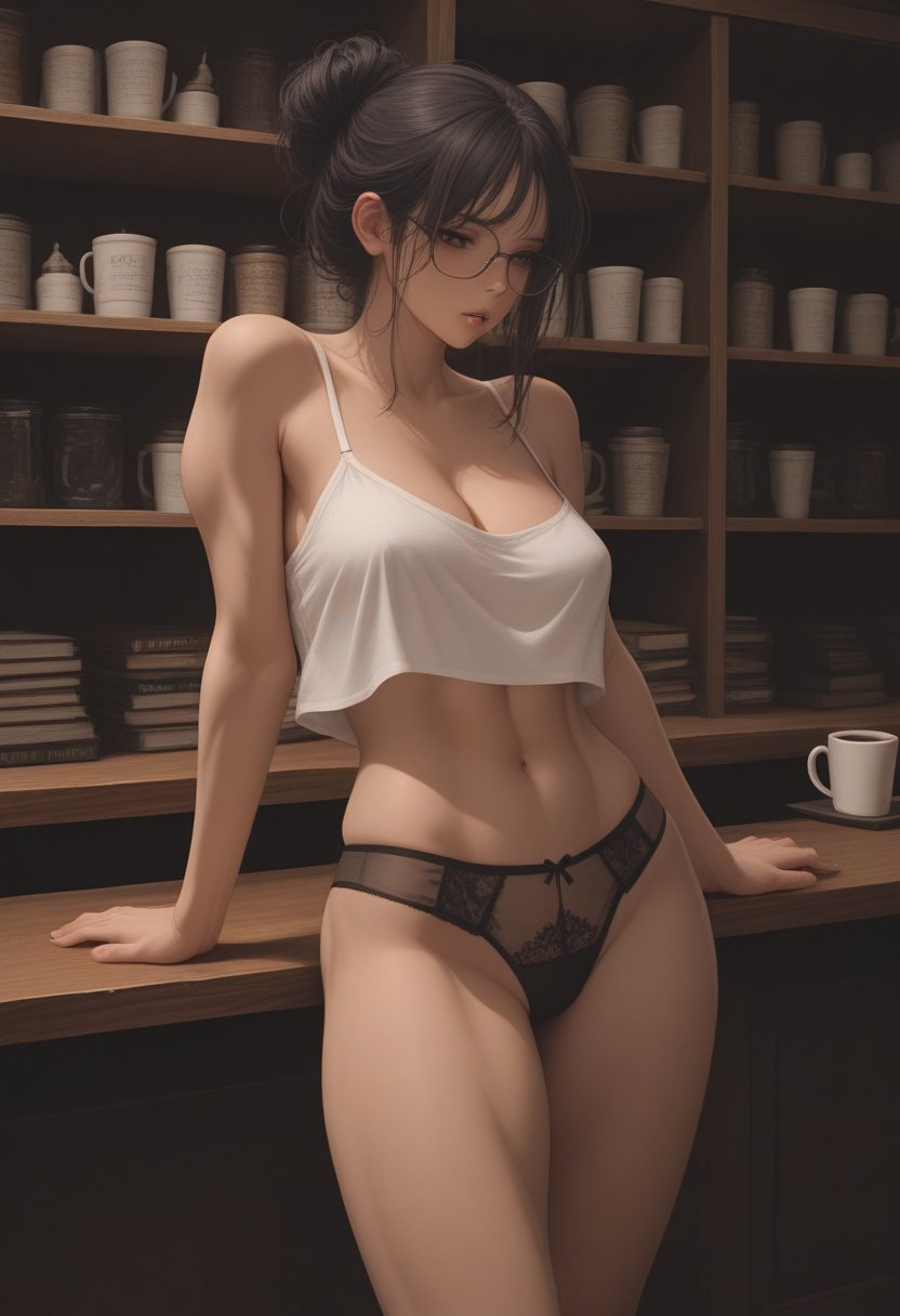 aria, the bookstore bartender - AI Character