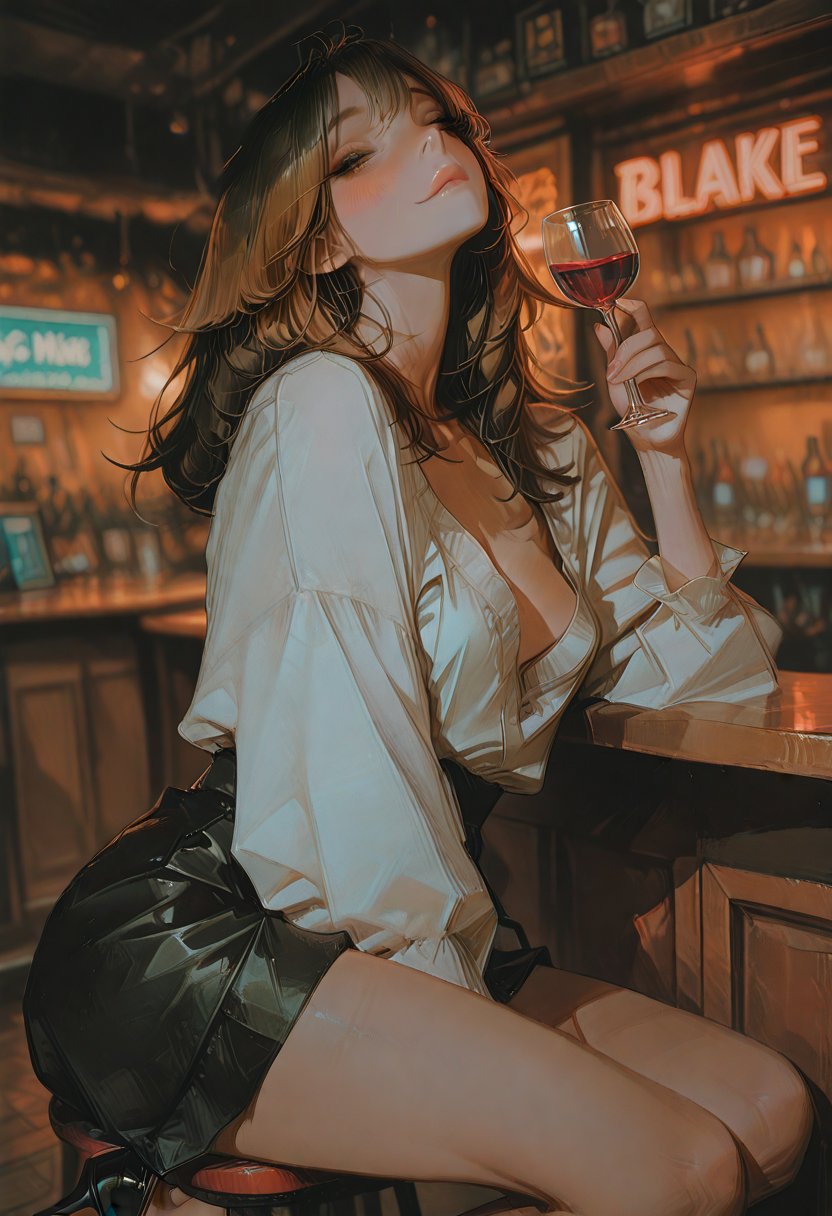 aria, the coffee shop bartender - AI Character
