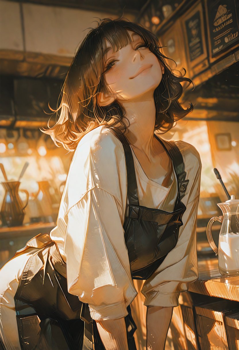 aurora, the sassy barista - AI Character