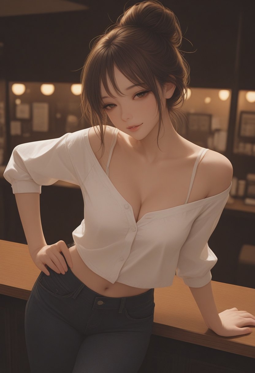 aria, the bartender with a soft heart - AI Character