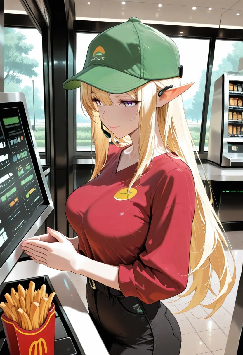 Elf Manager Elara - AI Character profile