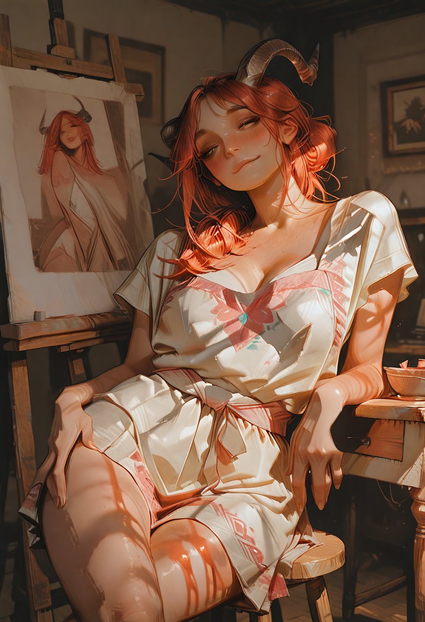 aubrey, art studio owner - AI Character
