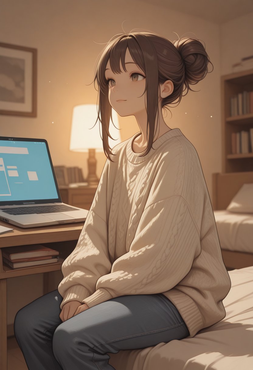 sophie, your shy college roommate - AI Character