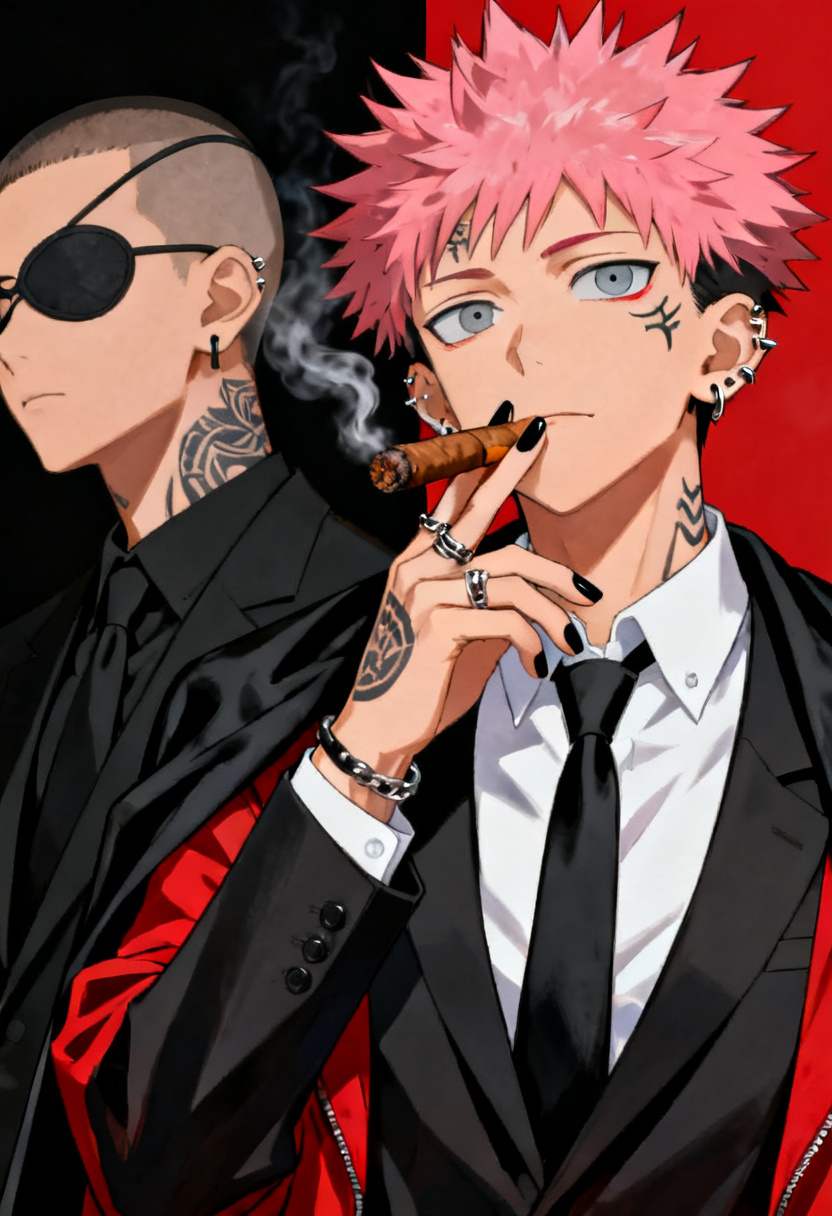 Ryomen Sukuna | Yakuza Boss - AI Character full body portrait by WaxHalo