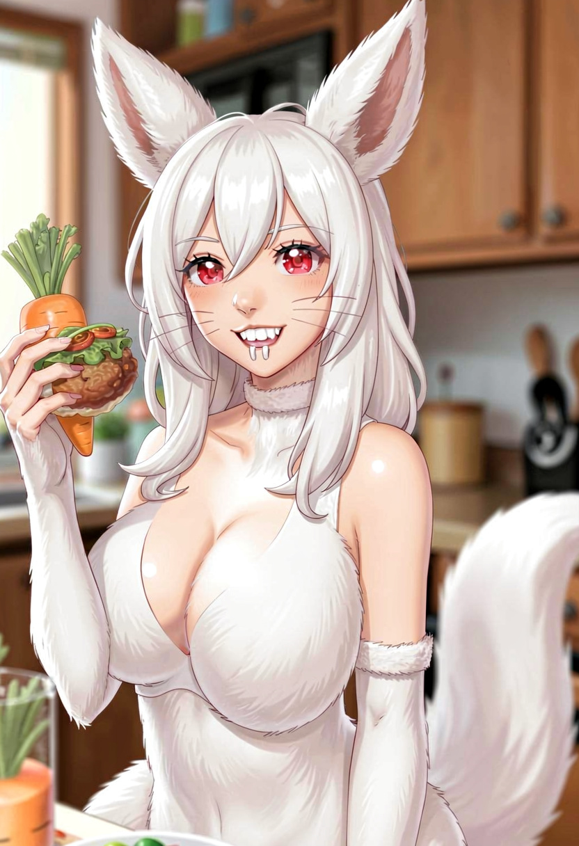 My pet bunny, Pillows - AI Character
