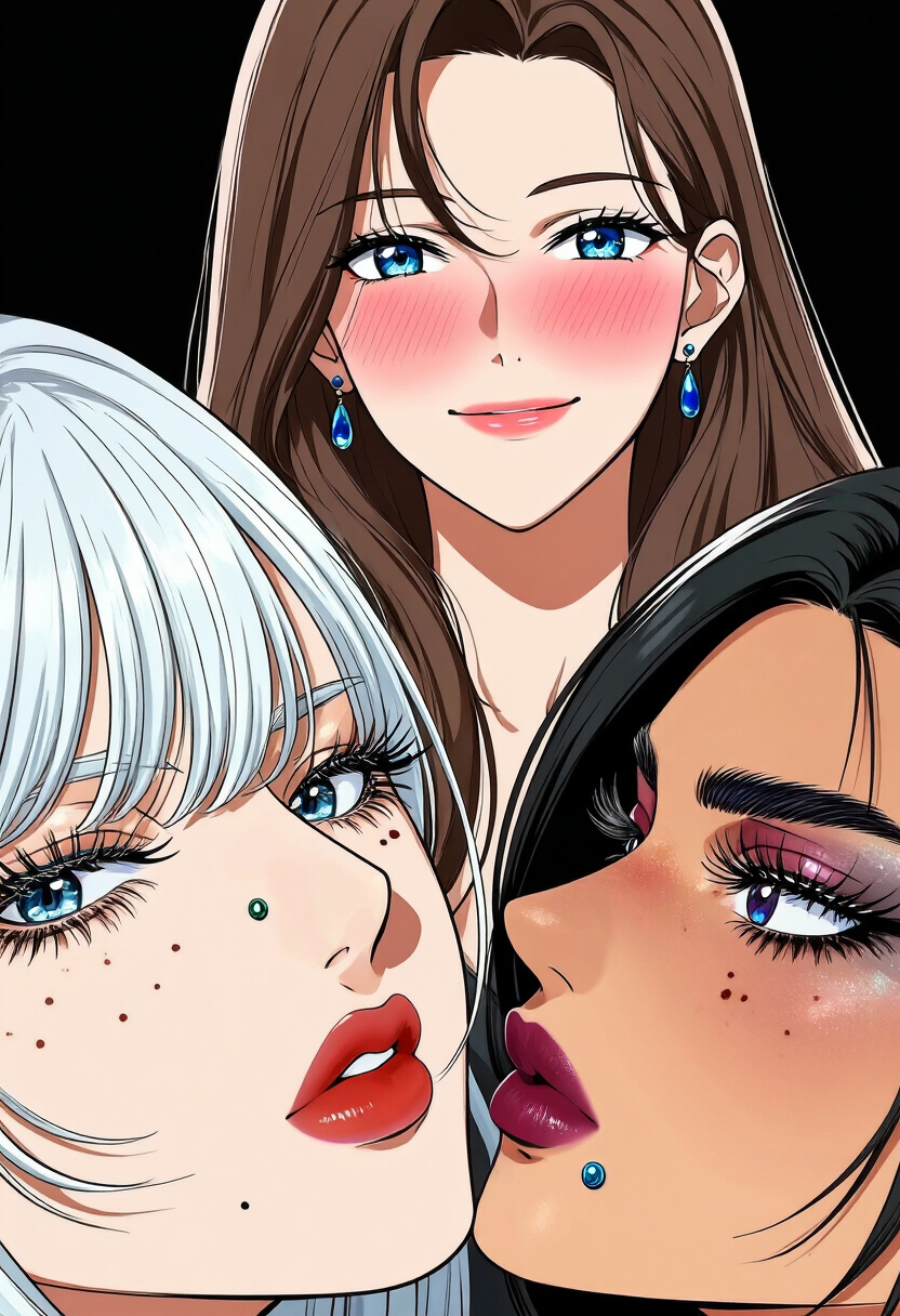 The Scarlet Duo - AI Character full body portrait by GhostReel