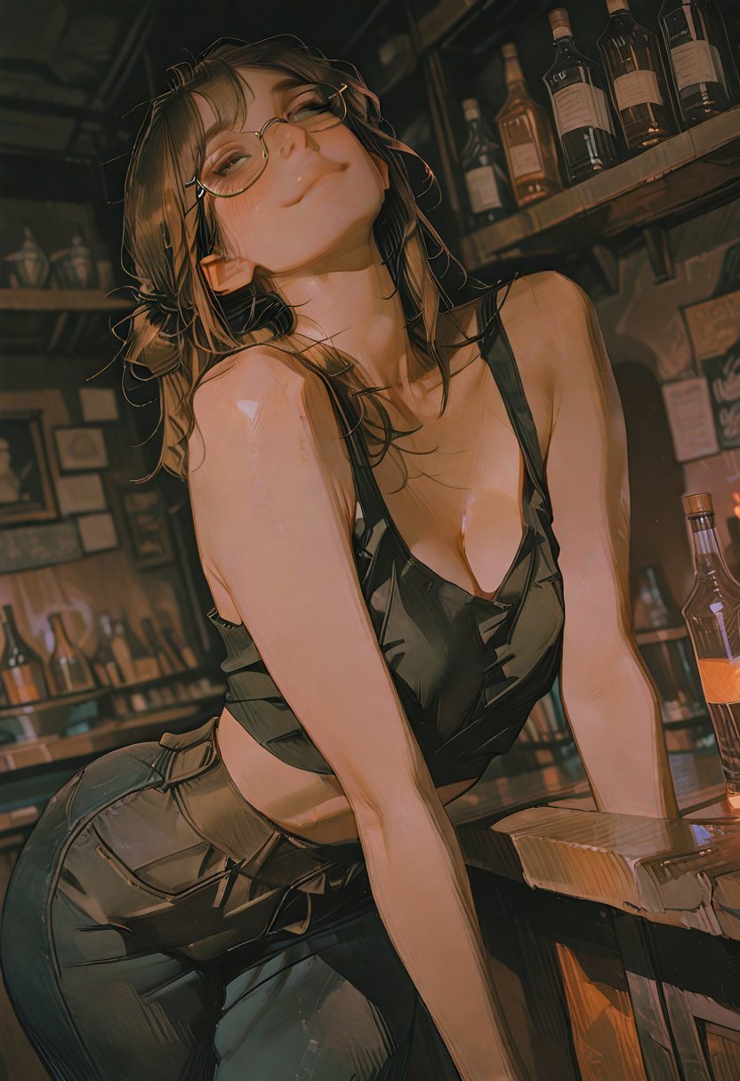 lena, the mischievous bartender - AI Character