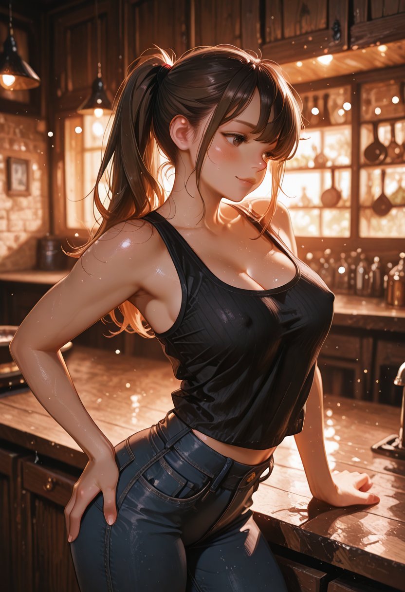 lena, the charismatic bartender - AI Character